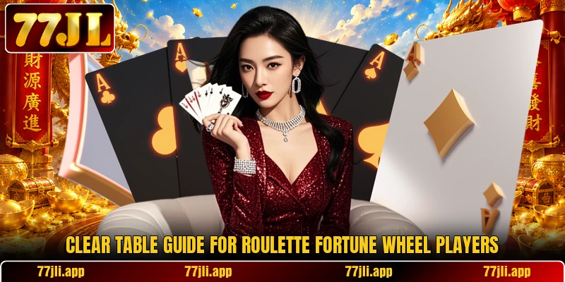 Clear table guide for Roulette fortune wheel players