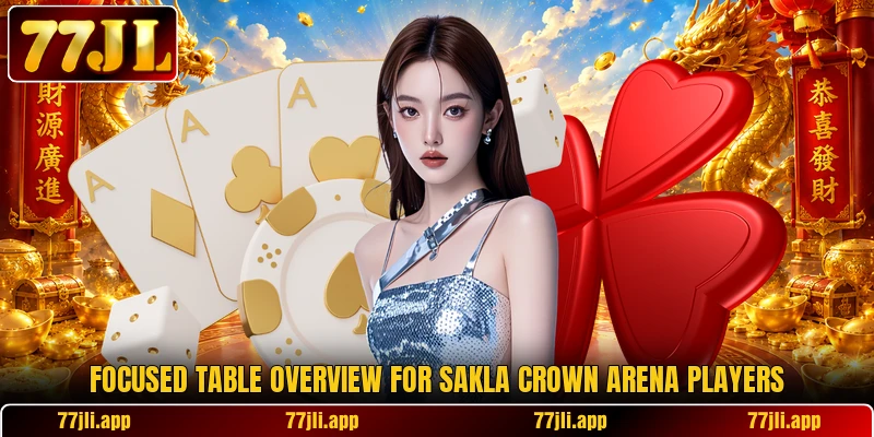 Focused table overview for Sakla Crown Arena players
