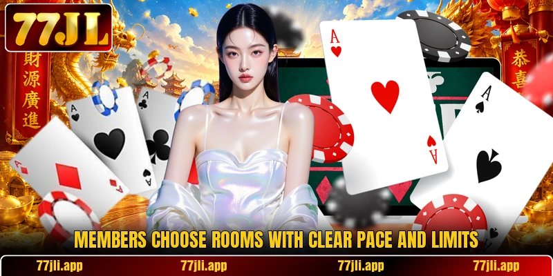 Members choose rooms with clear pace and limits