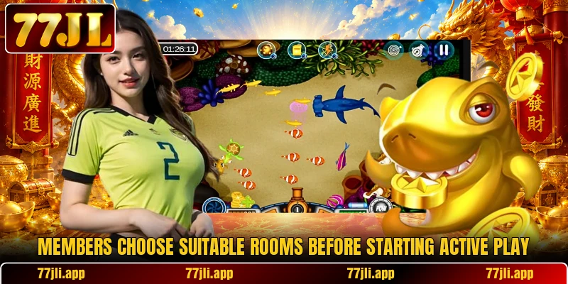 Members choose suitable rooms before starting active play