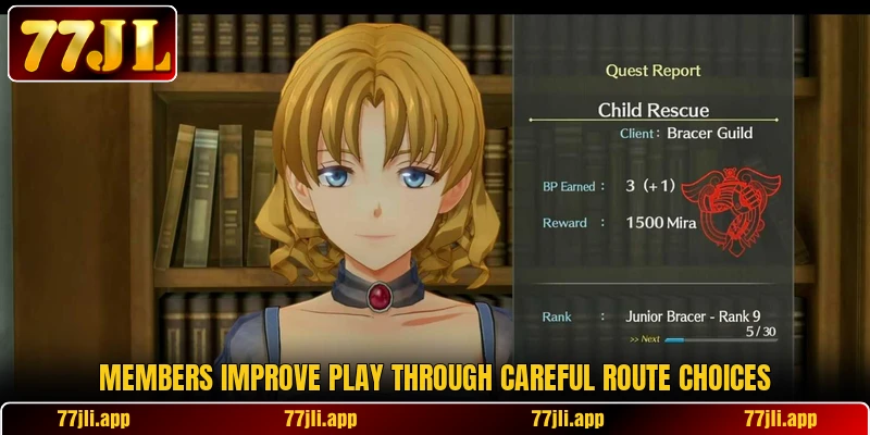 Members improve play through careful route choices