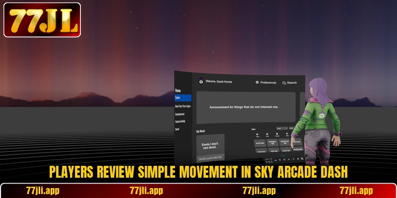 Players review simple movement in Sky Arcade Dash