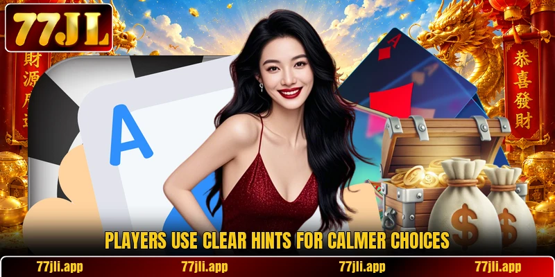 Players use clear hints for calmer choices Players use clear hints for calmer choices