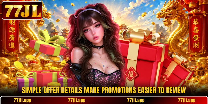 Simple offer details make Promotions easier to review Simple offer details make Promotions easier to review
