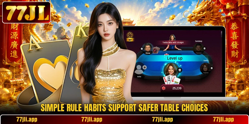 Simple rule habits support safer table choices