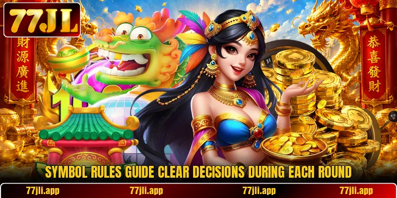 Symbol rules guide clear decisions during each round Symbol rules guide clear decisions during each round